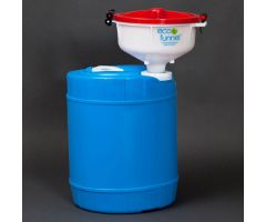 ECO Funnel EF-8-FS70-SYSB 8" ECO Funnel System, 5 Gallon Blue Drum, Red Lid