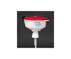 ECO Funnel EF-3008 8" ECO Funnel with 53mm Cap Adapter, Red Lid