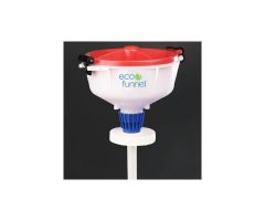 ECO Funnel EF-3009 8" ECO Funnel with 100mm Cap Adapter, Red Lid