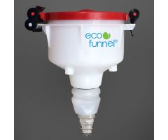 ECO Funnel EF-4-38-006N 4" ECO Funnel with Polypropylene Quick Disconnect Adapter, Red Lid