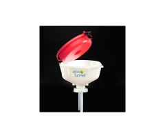 ECO Funnel 8" ECO Funnel With 70mm Cap Adapter, Red Lid