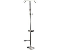 02 Tank Holder/I.V. Pole, Stainless Steel