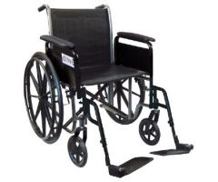 Drive Silver Sport 2, Wheelchair. 18" Wide, Dual Axel, Detachable Desk Arms and Legrest, Silver Vein Finish-Not for MRI use-NO DISCOUNT