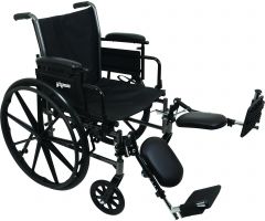 Wheelchair with 18" x 16" Seat, Flip-Up Height Adj Desk Arms, Swing-Away Footrests