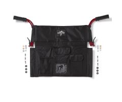 Red Upper Handle for Ultralight Bariatric Transport Chair
