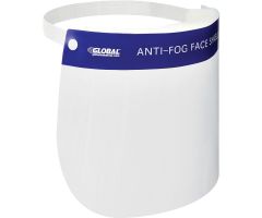 Full Face Shield -13" x 8-1/2", Anti-Fog, 80/Box