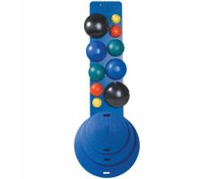 CanDo MVP Balance System, 10-Ball Set with Wall Rack