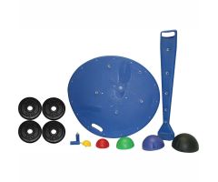 CanDo Professional Board, 5-Ball Set with Rack, 2 Weight Rods with Weights