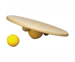 Chango 16" Circular Balance Board with 3" and 4" Balls