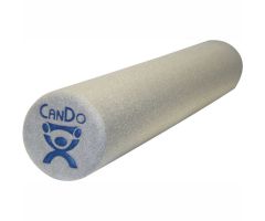 CanDo Gray Plus Foam Roller, 6" Dia x 18"L, Case of 24