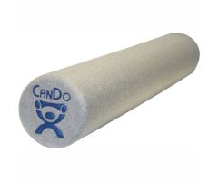 CanDo Gray Plus Foam Roller, 6" Dia x 18"L