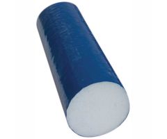 CanDo White PE Foam Roller with Blue TufCoat , Round, 4" Dia. x 12"L