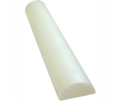 CanDo White PE Foam Roller, Half-Round, 6" Dia. x 36"L, Case of 24