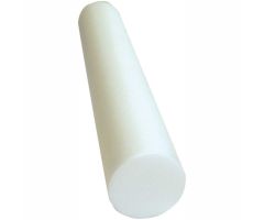 CanDo White PE Foam Roller, Round, 6" Dia. x 36"L, Case of 12
