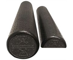 CanDo Black Composite Foam Roller, Round, 6" Dia. x 36, Case of 12