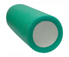 CanDo 2-Layer Round Foam Roller, 6" Dia. x 30"L, Green, Medium