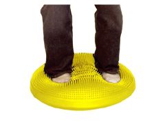 CanDo Inflatable Vestibular Seating/Standing Disc, 60 cm (24"), Yellow