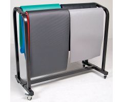 Power Systems Mobile Yoga Mat Storage Cart - Black