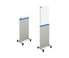 Mobile X-ray Barrier, 28" Wide Panel, 45.25"-74" Adjustable Height