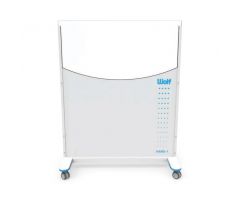 Nuclear Medicine Mobile X-ray Barrier, 1.0 mm Pb Equivalent Protection, 48" W x 24" H Panel